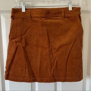 70s Inspired Corduroy Mini Skirt